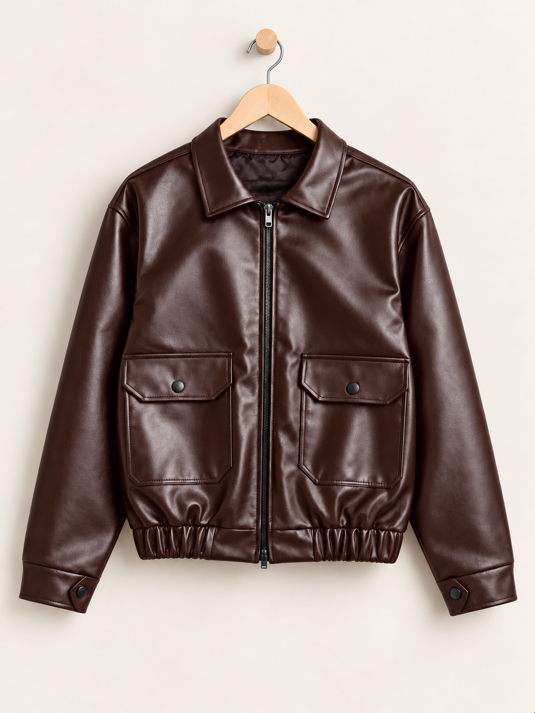 Zara Box Fit Leather Jacket