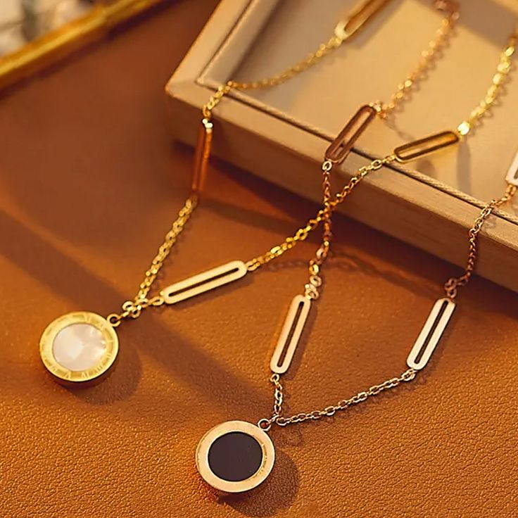 Stainless Steel Dual-Face Necklace