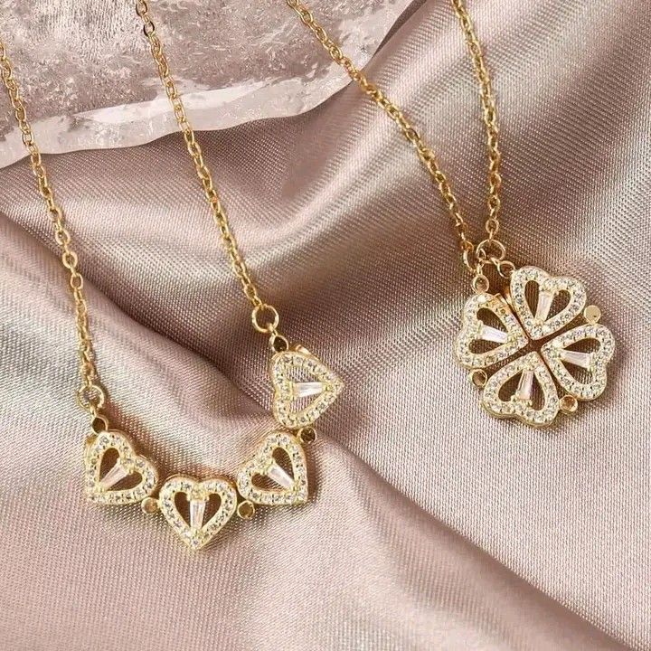 Lucky & Heart Gold-Plated Necklace