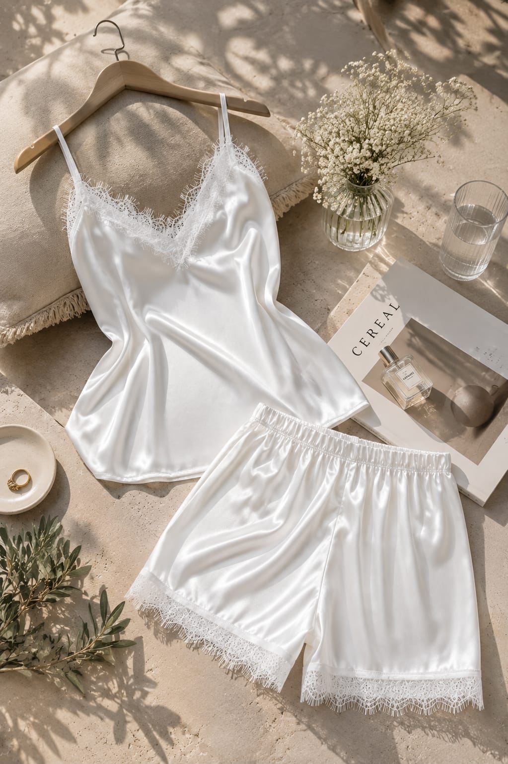 Satin Pajama Set – 2 Pieces