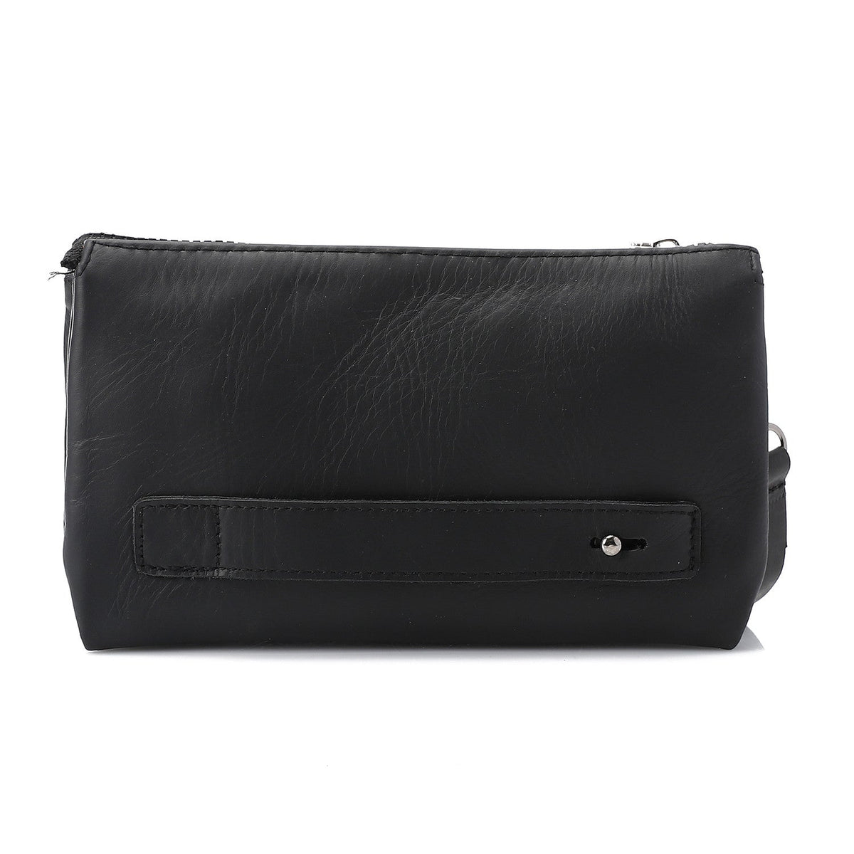 Men’s Black Leather Handbag