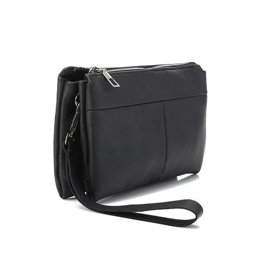 Men’s Black Leather Handbag